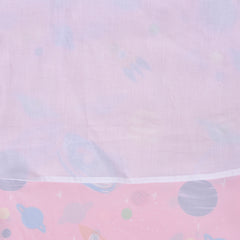 Girls Dress Flower Print Hanky Hem With Necklace Size 6-14 Years