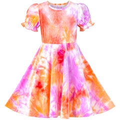 Girls Dress Unicorn Short Sleeve Casual Dress Size 4-12 Years