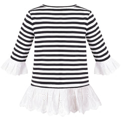 2 Packs Girls Top Tee Shirt Long Sleeve School Uniform Size 2-12 Years