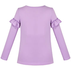 2 Packs Girls Top Tee Shirt Long Sleeve School Uniform Size 2-12 Years