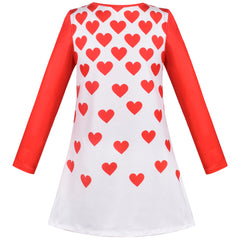 Girls Dress Long Sleeve Daisy Flower Striped Casual Cotton Size 3-12 Years