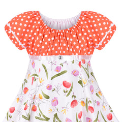 Girls Dress Flower Summer Casual Dress Lace Size 5-14 Years