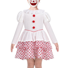 Girls Dress Clown Costume Halloween Carnival Of Cultures Rose Monday Size 4-10 Years