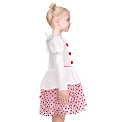 Girls Dress Clown Costume Halloween Carnival Of Cultures Rose Monday Size 4-10 Years