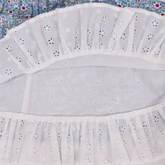 Girls Dress Polka Dot Overlap Design With Trim Size 3-14 Years