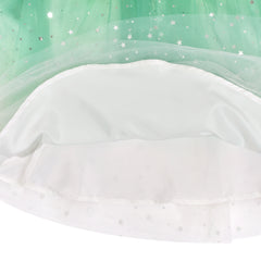 Girls Dress Flower Lace Top Burgundy Gradient Skirt Sleeveless Size 6-14 Years