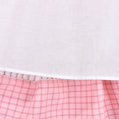 Girls Dress Polka Dot Overlap Design With Trim Size 3-14 Years