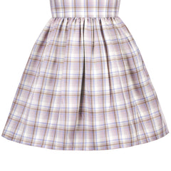 Girls Cold Shoulder Dress Denim Cowboy 3/4 Sleeve Size 2-12 Years