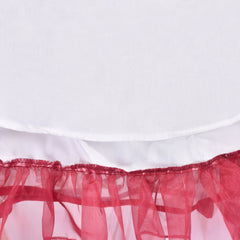 3 Layers Girls Dress flower Wave Pageant Bridesmaid Size 4-12 Years