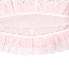 Girls Dress Polka Dot Overlap Design With Trim Size 3-14 Years