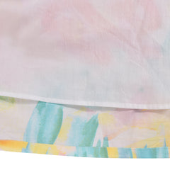 Girls Dress Polka Dot Overlap Design With Trim Size 3-14 Years