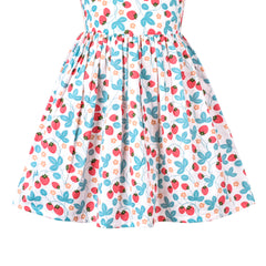 Girls Dress Flower Summer Casual Dress Lace Size 5-14 Years