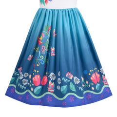 Girls Halloween Costume For Dalmatians Cloak Wig Headband Gloves Size 4-14 Years