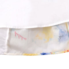 Girls Dress Polka Dot Overlap Design With Trim Size 3-14 Years