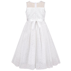 Girls Dress Flower Lace Top Burgundy Gradient Skirt Sleeveless Size 6-14 Years