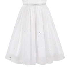 Girls Dress Flower Lace Top Burgundy Gradient Skirt Sleeveless Size 6-14 Years