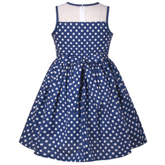 Girls Dress Turn-Down Collar Checkered Summer School Size 5-14 Years