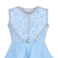 Flower Girls Dress Tiered Skirt Bridesmaid Wedding Size 4-12 Years