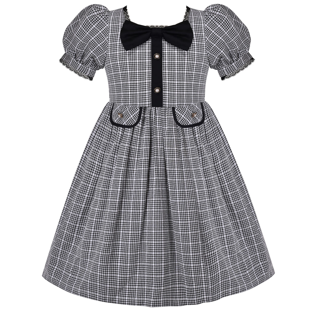 Girls Dress Collar Flower Scary Horror Twins Halloween Size 3-12 Years