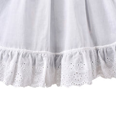 Girls Dress Polka Dot Overlap Design With Trim Size 3-14 Years