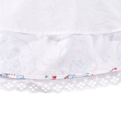 Girls Dress Polka Dot Overlap Design With Trim Size 3-14 Years