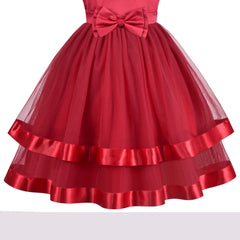 Girls Dress Sleeveless Ball Gown Wedding Party Pageant Size 6-12 Years