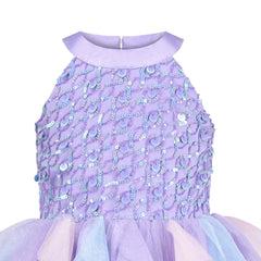 Girls Dress Butterfly Embroidered Halter Dress Party Size 5-12 Years