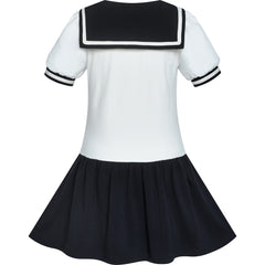 Girls Dress Sailor Cosplay School Uniform Navy Suit Size 6-14 Years