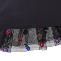 Girls Dress Short Sleeve Rainbow Tulle Skirt Birthday Party Size 4-10 Years