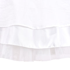 Flower Girls Dress Illusion Yoke Pageant Coffe Wedding Party Size 6-14 Years