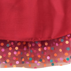 Girls Dress Dot Star Lace Dress Size 6-12 Years