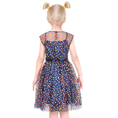 Girls Dress Dot Star Lace Dress Size 6-12 Years