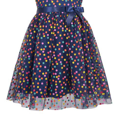 Girls Dress Dot Star Lace Dress Size 6-12 Years