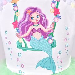 Girls Dress Birthday Princess Ruffle Dress Cake Balloon Print Size 1-10 Years