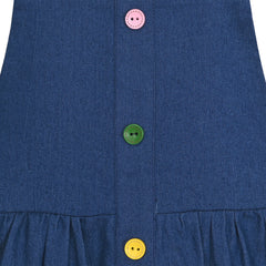 Girls Dress Suspender Skirt School Uniform Bow Tie Size 4-14 Years