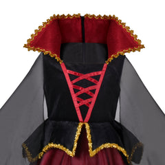 Girls Halloween Costume For Dalmatians Cloak Wig Headband Gloves Size 4-14 Years