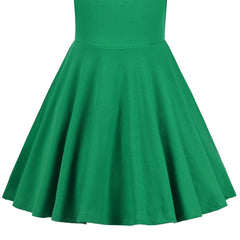 Girls Dress Christmas Stripe Pearl Vintage Party Holiday Long Sleeve Size 6-12 Years