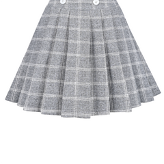 Girls Skirt Pleated Bow Tie Back School Uniform Size 6-14 Years