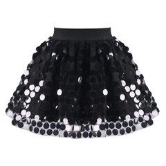 Girls Skirt Mermaid Sparkly Sequin Tutu Party Ballet Dance Size 2-10 Years