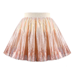 Girls Skirt Mermaid Sparkly Sequin Tutu Party Ballet Dance Size 2-10 Years