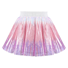 Girls Skirt Mermaid Sparkly Sequin Tutu Party Ballet Dance Size 2-10 Years