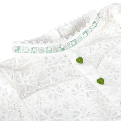 Girls Dress Lace Pearl Plum Blossom Elegant Princess Dress Size 4-14 Years