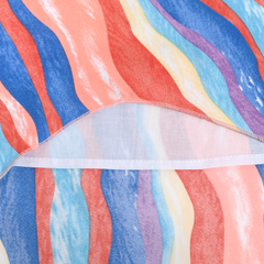 Girls Dress Flower Print Hanky Hem With Necklace Size 6-14 Years