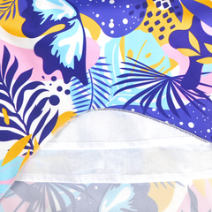 Girls Dress Flower Print Hanky Hem With Necklace Size 6-14 Years