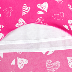 Girls Dress Flower Print Hanky Hem With Necklace Size 6-14 Years