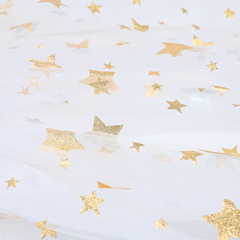 Girls Dress Christmas Vintage V-neck Hollow Back Gold Star Bow Tie Size 6-12 Years