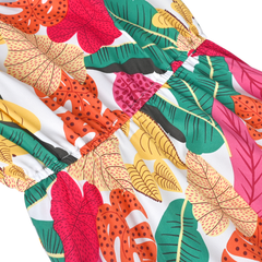 Girls Dress Flower Print Hanky Hem With Necklace Size 6-14 Years