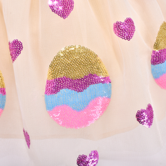 Girls Dress Easter Egg Hunter Bunny Skirt Rabbit Bunny Headband Size 2-10 Years