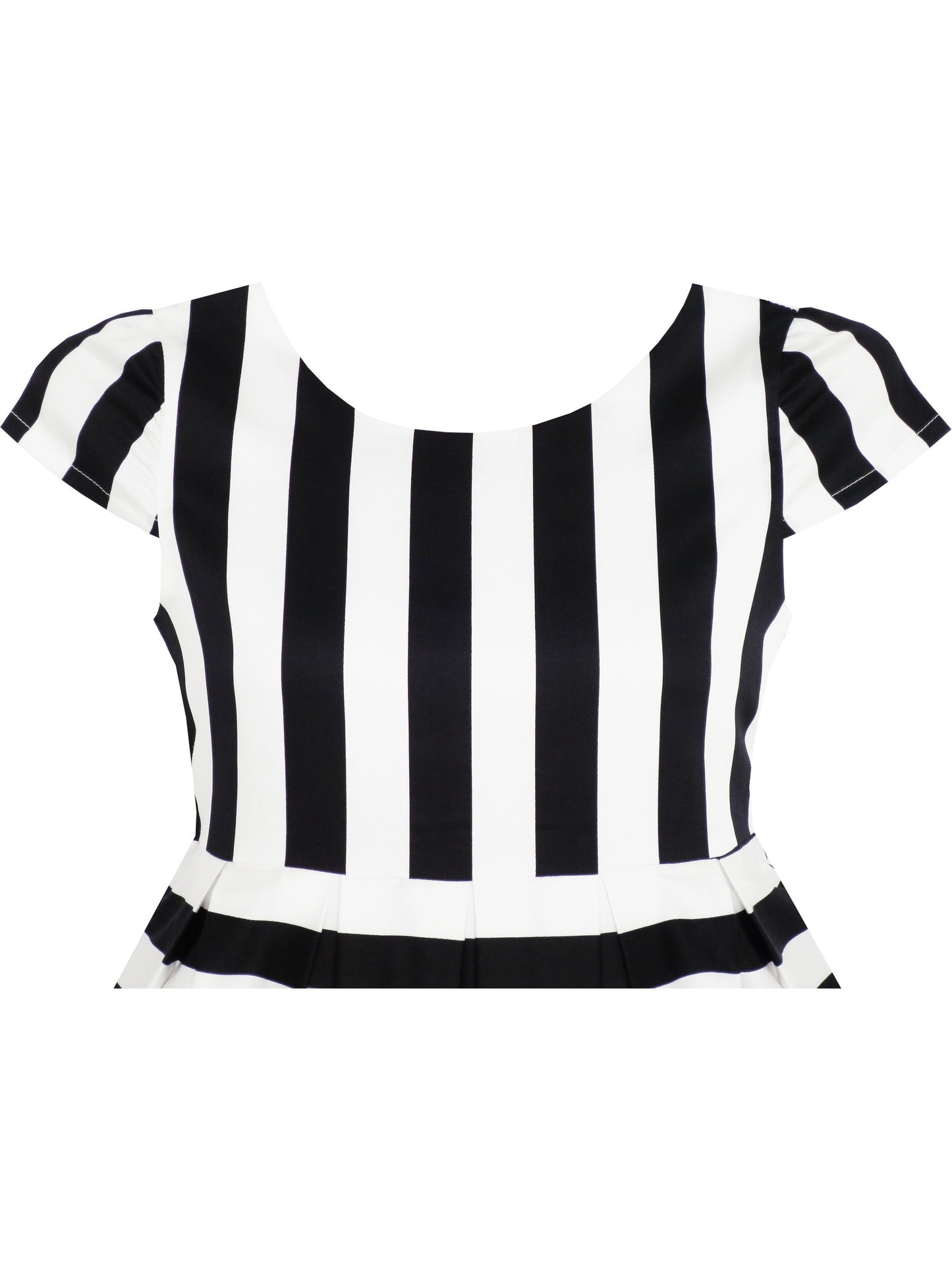 Girls Dress Black White Striped Red Flower Organza Hem Party Black