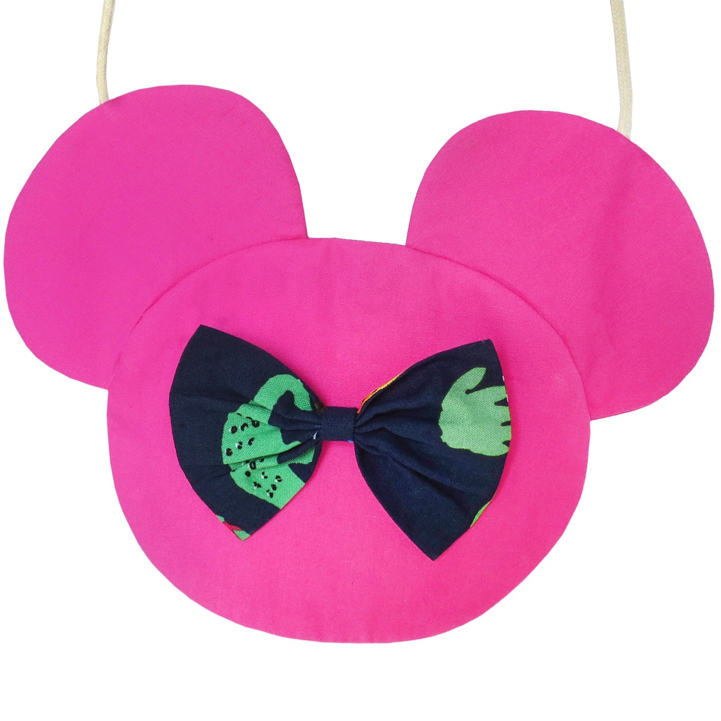 Girls Dress Crocodile Fruits Print Mickey Bag Birthday Party Multi-Color